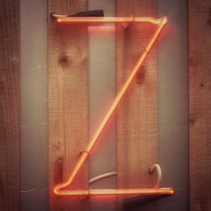 Neon Letter Z